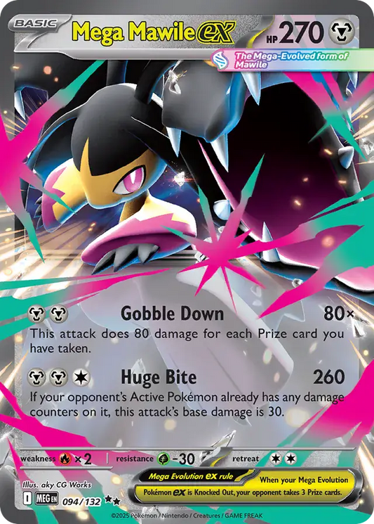 094/132 Mega Mawile ex Mega Evolution Pokémon Card