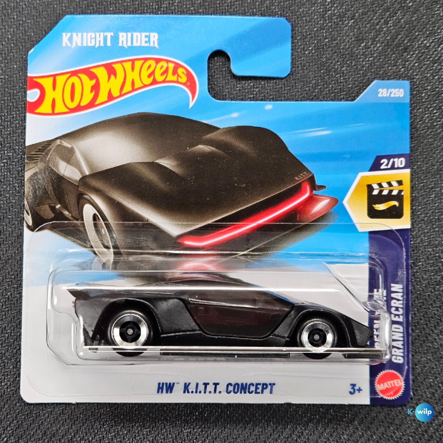 28/250 HW K.I.T.T. Concept Screen Time 2026 Mainline Hot Wheels Short Card Mattel