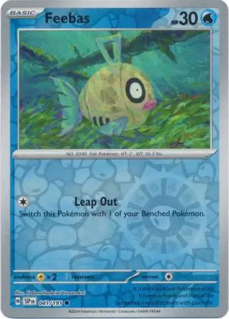041/191 Feebas Reverse Holo Surging Sparks Pokémon Card