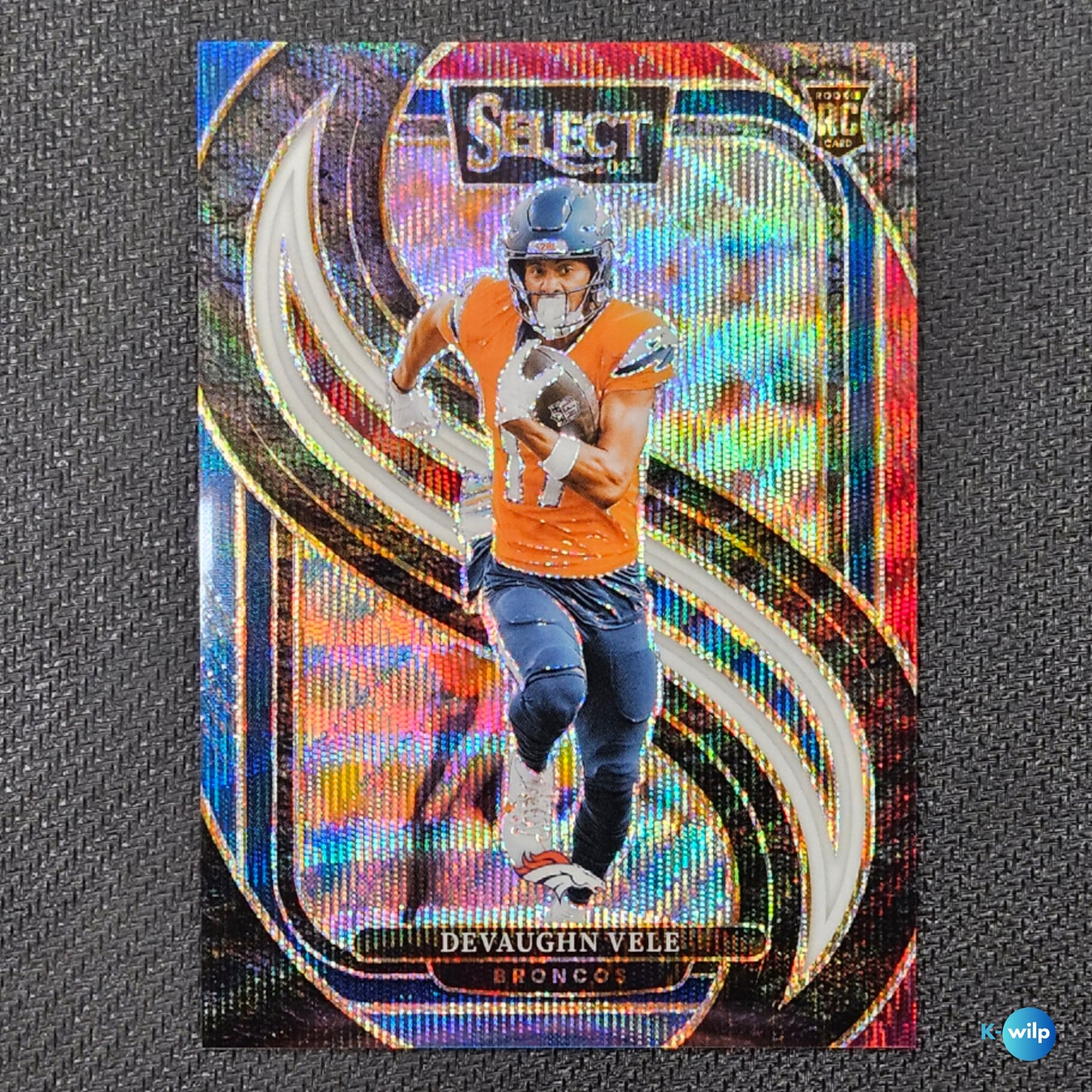 Devaghn Vele Serial Numbered 153/249 Panini 2024 Select Football #150 Prizm NFL American Football Trading Card