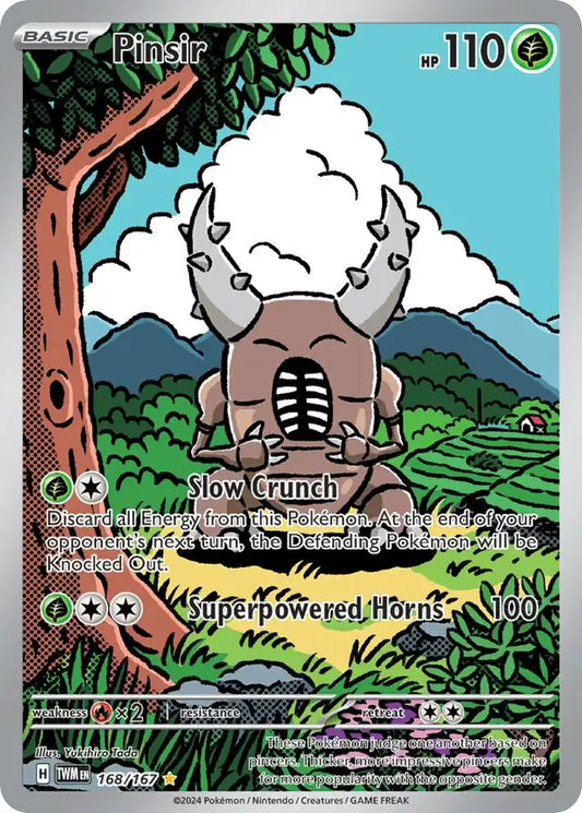 168/167 Pinsir Twilight Masquerade Pokémon Card