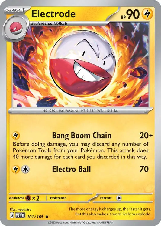 101/165 Electrode 151 Pokémon Card