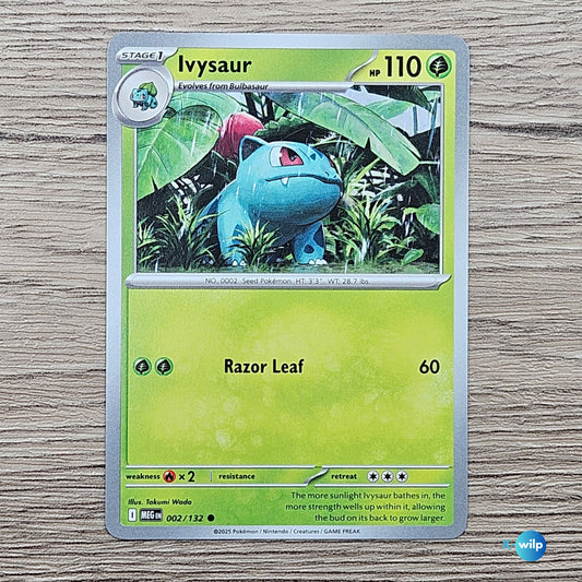 002/132 Ivysaur Mega Evolution Pokémon Trading Card
