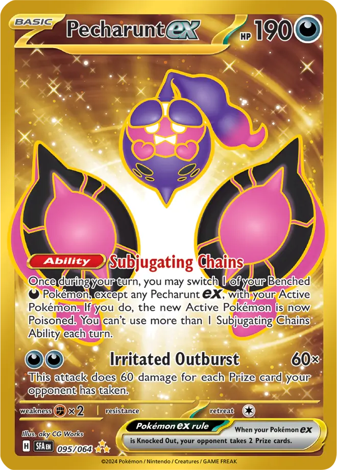 095/064 Pecharunt Shrouded Fable Pokémon Card