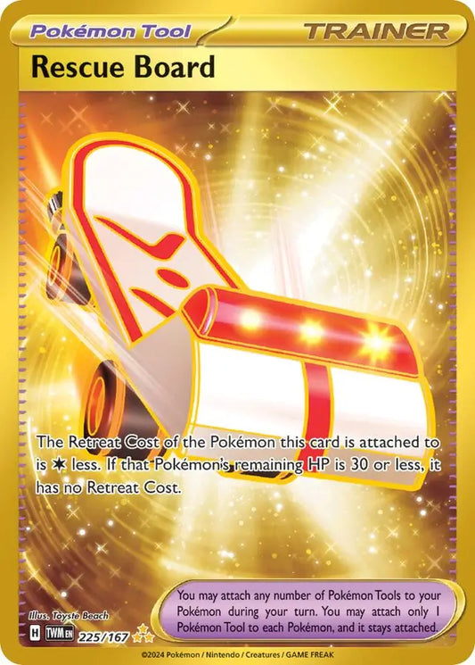 225/167 Rescue Board Twilight Masquerade Pokémon Card
