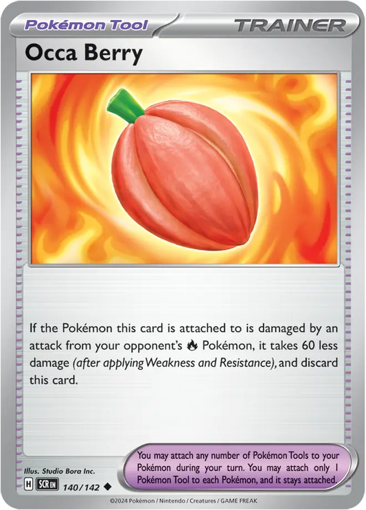 140/142 Occa Berry Stellar Crown Pokémon Card