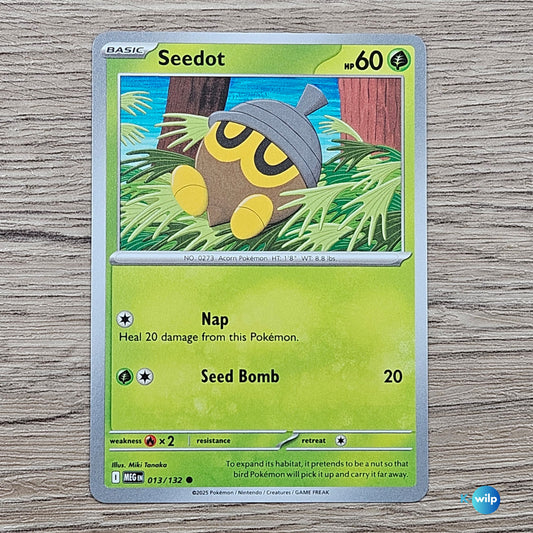 013/132 Seedot Mega Evolution Pokémon Card