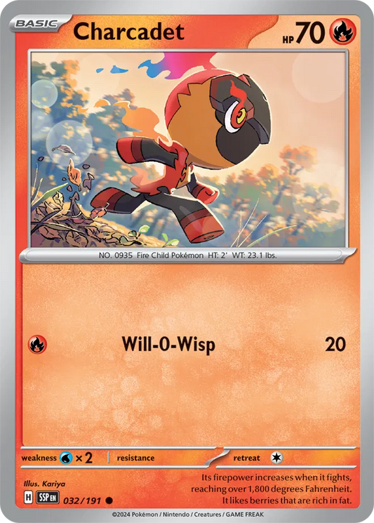032/191 Charcadet Surging Sparks Pokémon Card