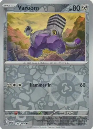 141/198 Varoom Reverse Holo Scarlet & Violet Base Set Pokémon Card