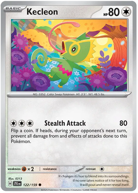 122/159 Kecleon Journey Together Pokémon Card