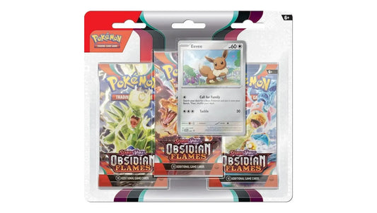 Obsidian Flames 3 Pack Blister Eevee