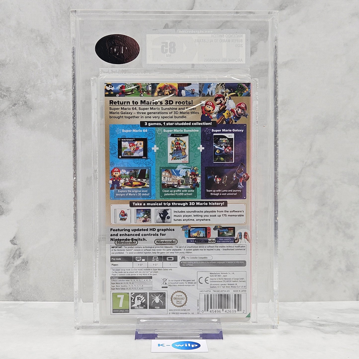 Super Mario 3D All-Stars Nintendo Switch Game Graded UKG 85 Near-Mint