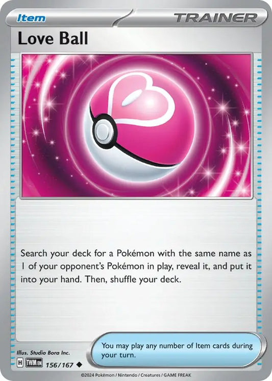 156/167 Love Ball Twilight Masquerade Pokémon Card