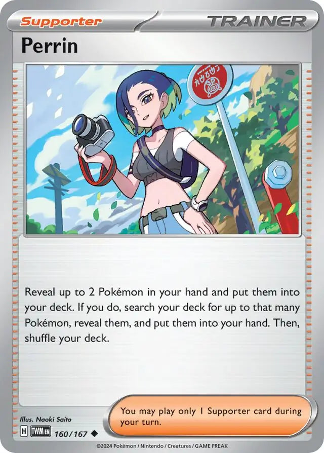 160/167 Perrin Twilight Masquerade Pokémon Card