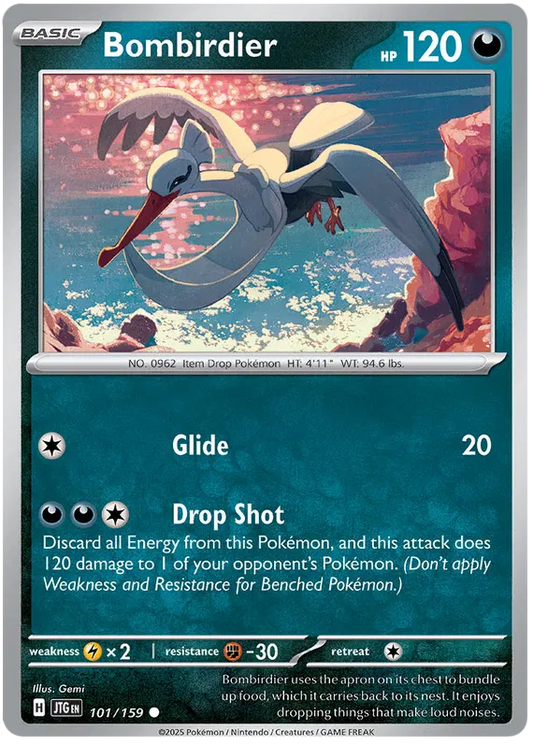 101/159 Bombirdier Journey Together Pokémon Card