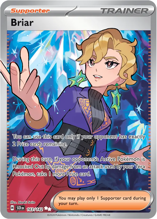 163/142 Briar Stellar Crown Pokémon Card