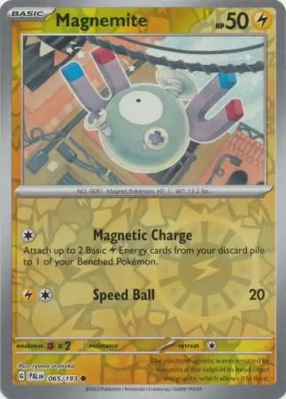 065/193 Magnemite Reverse Holo Paldea Evolved Pokémon Card