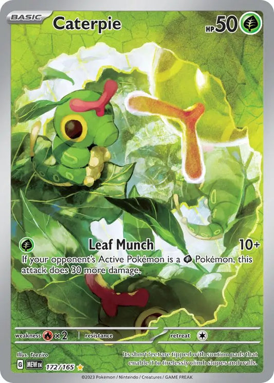 172/165 Caterpie 151 Pokémon Card