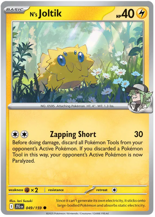 049/159 N's Joltik Journey Together Pokémon Card
