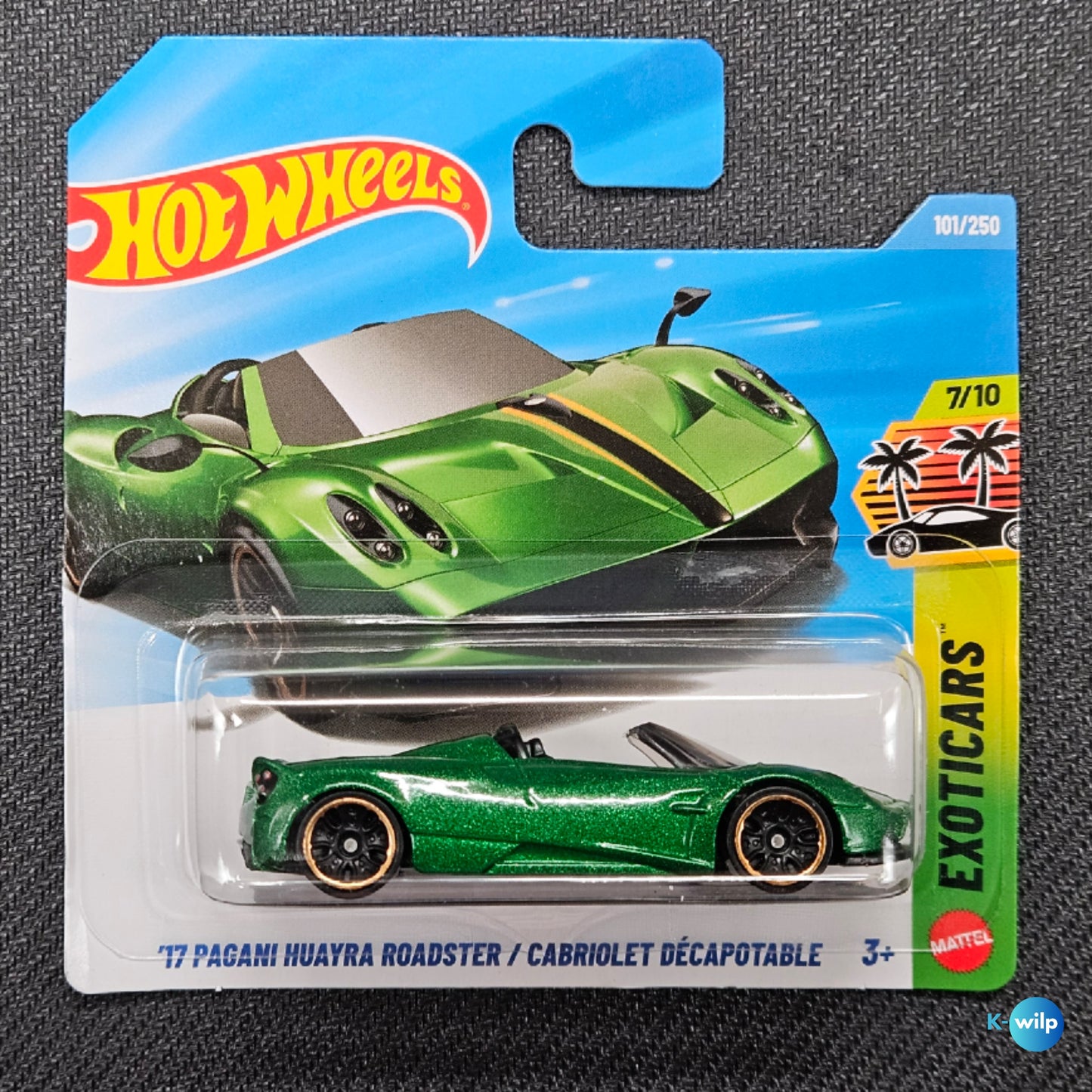 101/250 '17 Pagani Huayra Roadster 2026 Mainline Hot Wheels Short Card Mattel