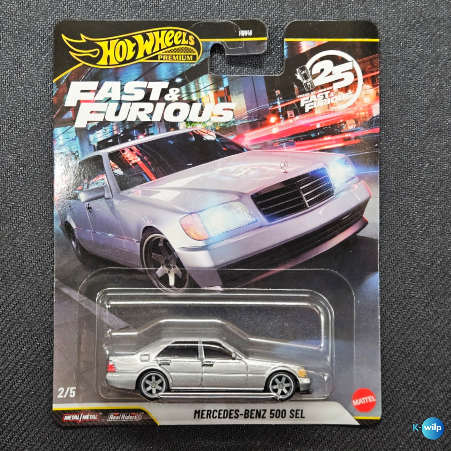 2/5 Mercedes-Benz 500 SEL The Fast & The Furious Hot Wheels Premium 1:64 Scale Mattel