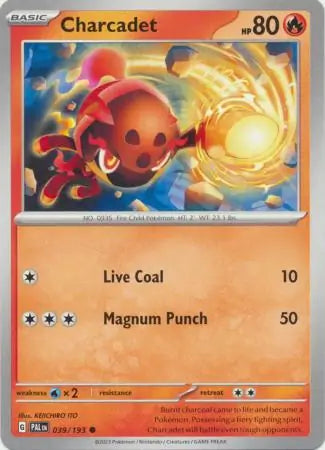 039/193 Charcadet Paldea Evolved Pokémon Card