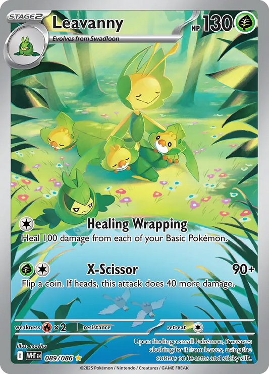 089/086 Leavanny White Flare Pokémon Card