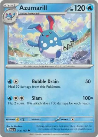 045/193 Azumarill Paldea Evolved Pokémon Card