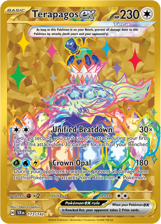 173/142 Terapagos ex Stellar Crown Pokémon Card