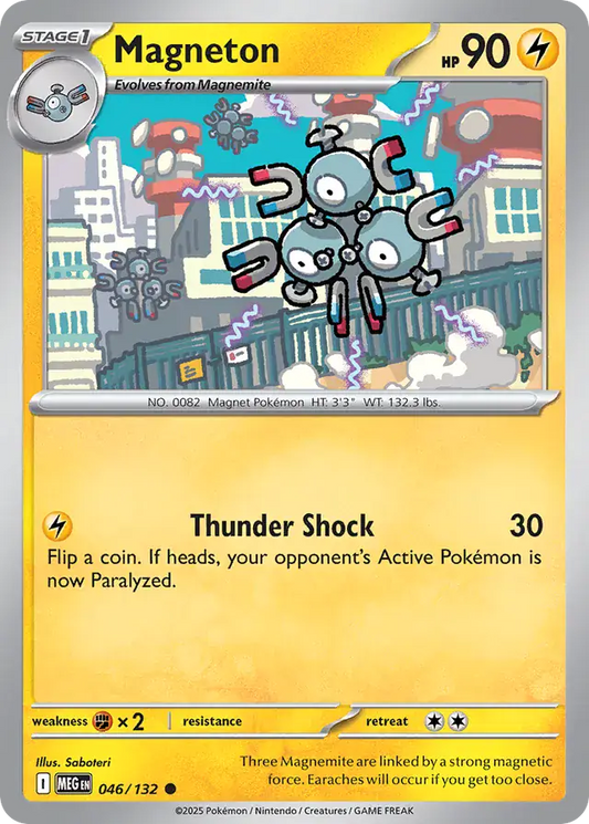046/132 Magneton Mega Evolution Pokémon Card