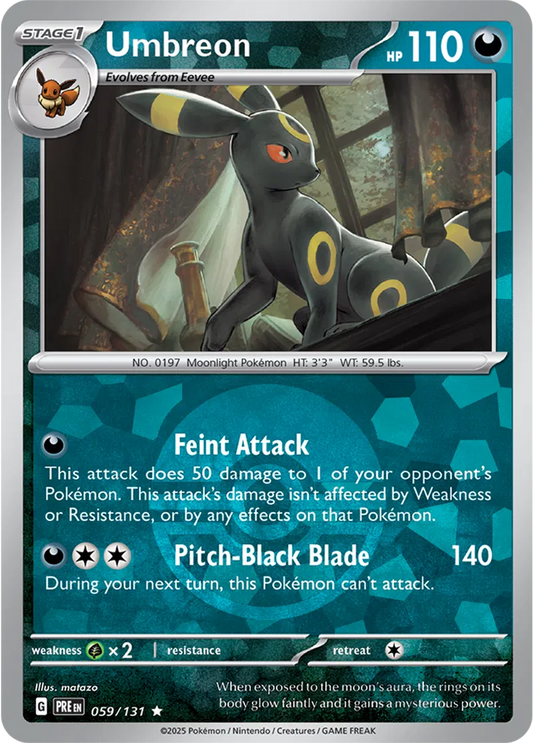 059/131 Umbreon Poke Ball Holo Prismatic Evolutions Pokémon Card