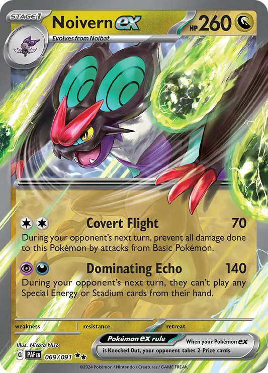 069/091 Noivern ex Paldean Fates Pokémon Card