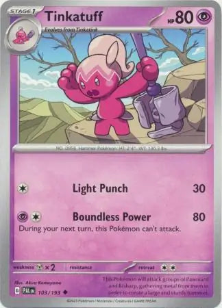 103/193 Tinkatuff Paldea Evolved Pokémon Card