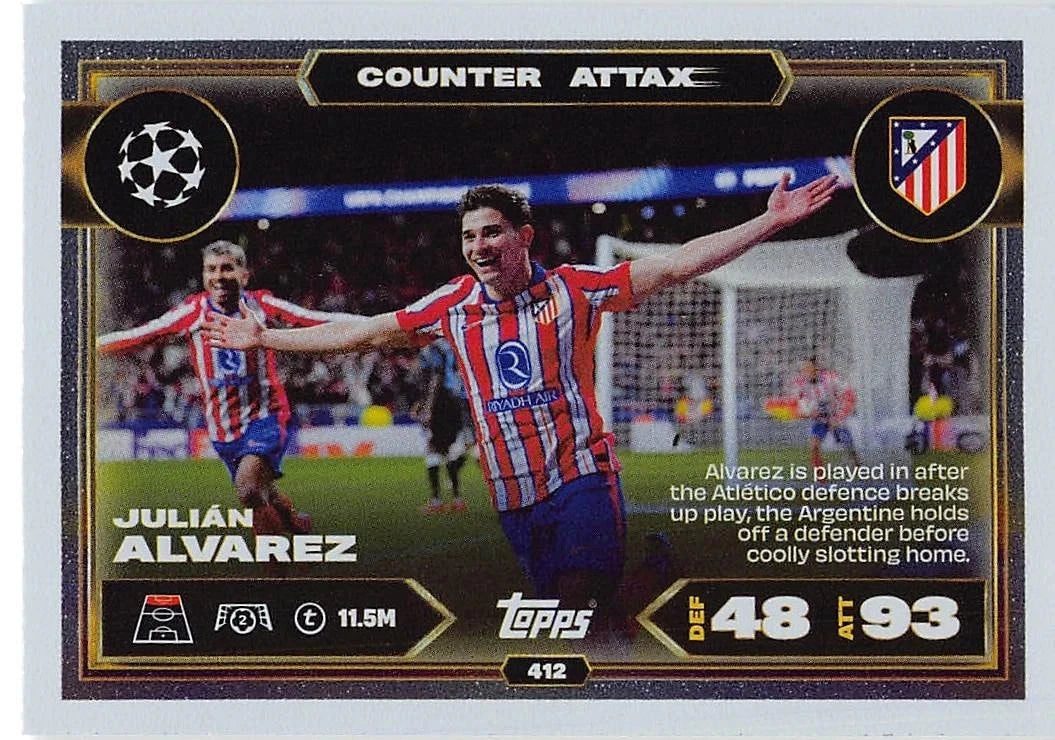 412 Julián Alvarez (Atlético de Madrid) Counter Attax