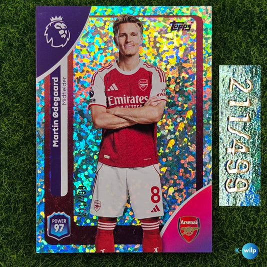 Martin Ødegaard Numbered 211/499 Arsenal Topps 2025/2026 Premier League Card Number #10 Football Card
