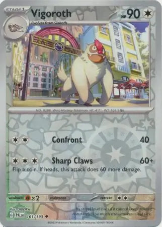 161/193 Vigoroth Reverse Holo Paldea Evolved Pokémon Card