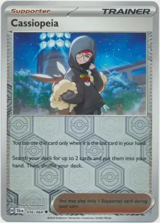 056/064 Cassiopeia Reverse Holo Shrouded Fable Pokémon Card