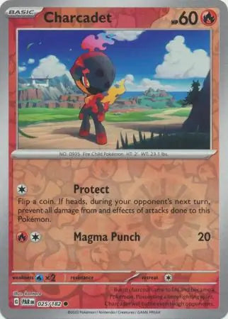 025/182 Charcadet Reverse Holo Paradox Rift Pokémon Card