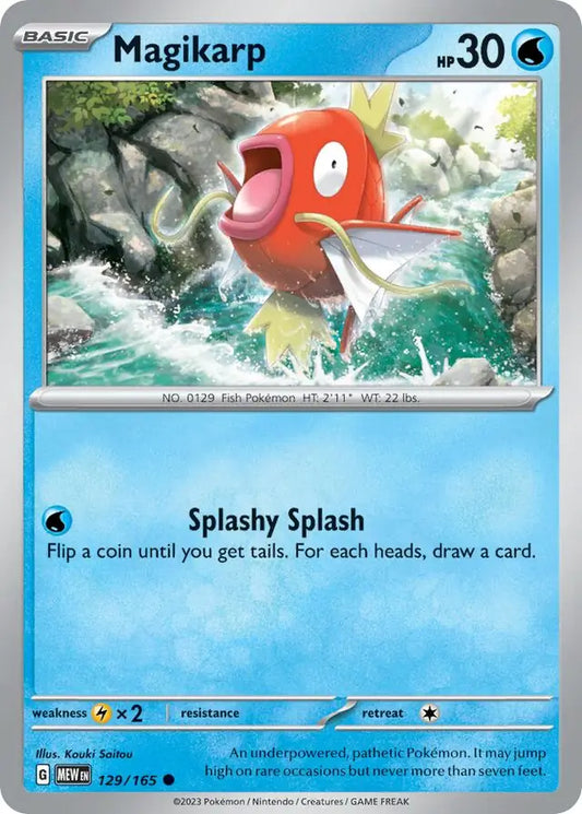 129/165 Magikarp 151 Pokémon Card