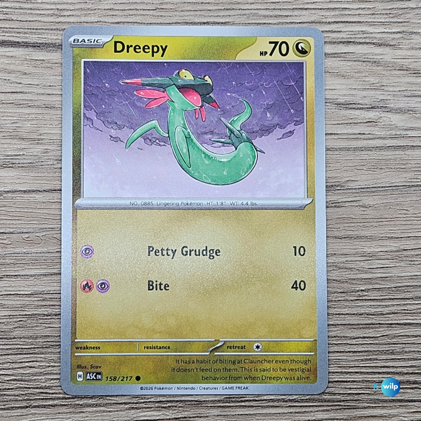 158/217 Dreepy Ascended Heroes Pokémon Trading Card