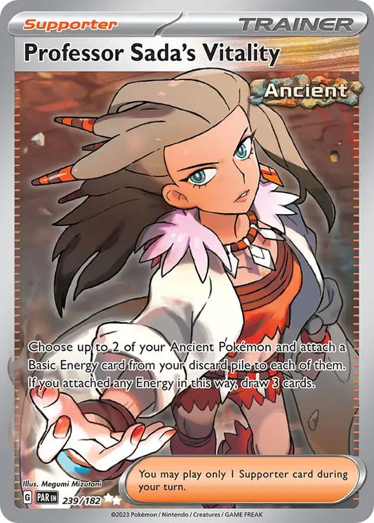 239/182 Professor Sada’s Vitality Paradox Rift Pokémon Card
