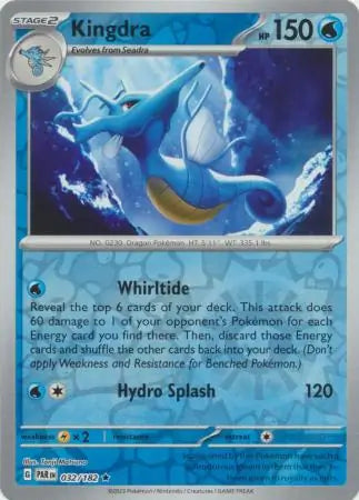 032/182 Kingdra Reverse Holo Paradox Rift Pokémon Card
