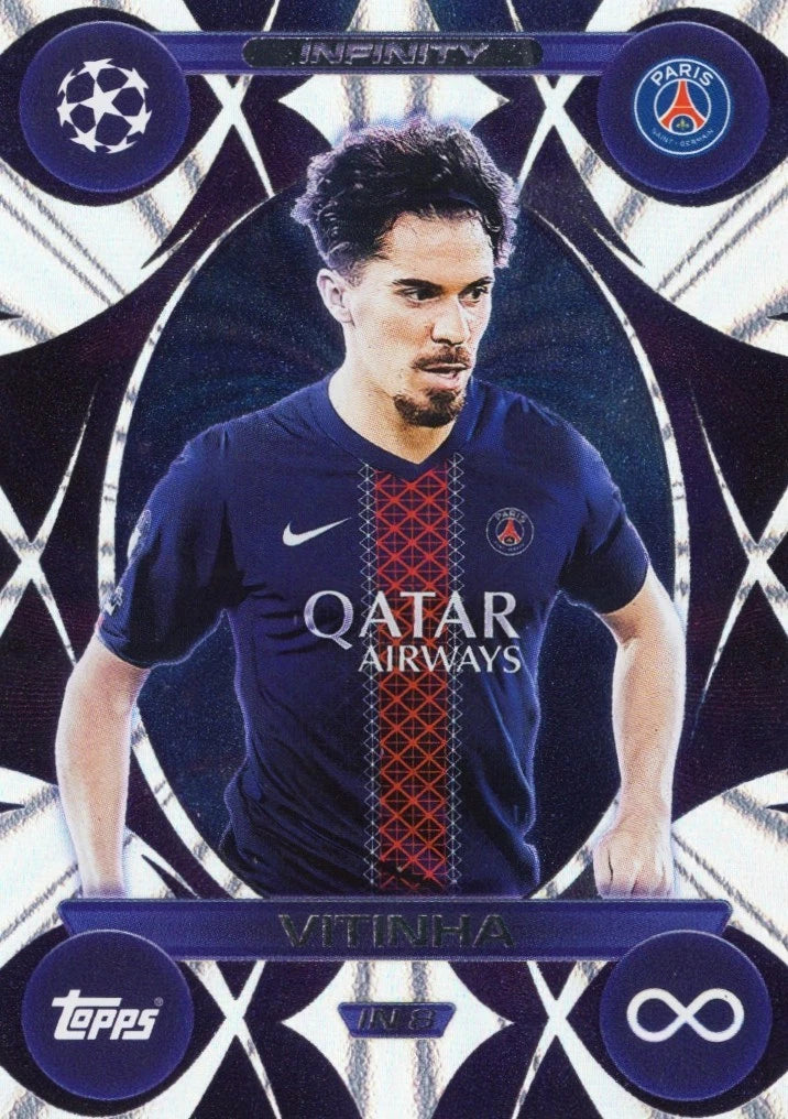 IN 8 Vitinha (Paris Saint-Germain) Infinity 2025/2026 Topps UCC Match Attax