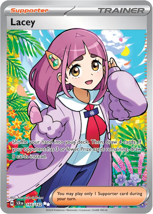 166/142 Lacey Stellar Crown Pokémon Card