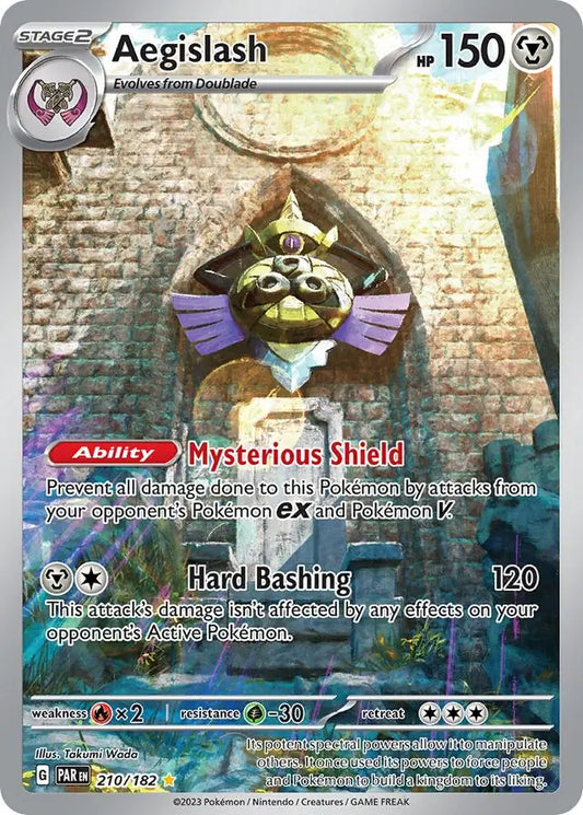 210/182 Aegislash Paradox Rift Pokémon Card