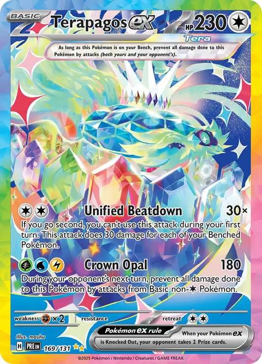 169/131 Terapagos ex Prismatic Evolutions Pokémon Card