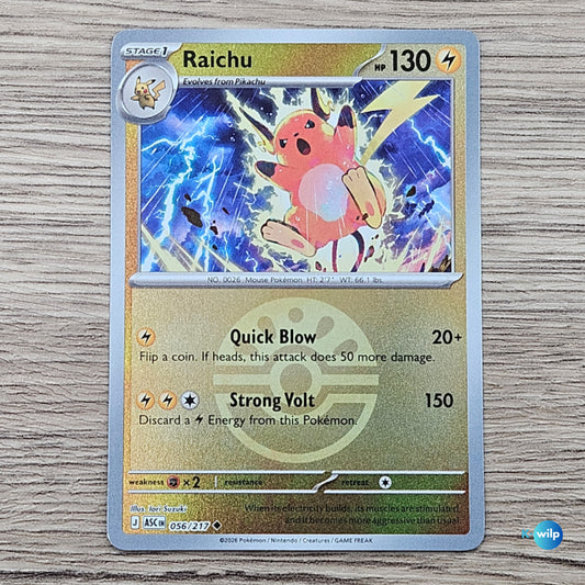 056/217 Raichu Reverse Holo Ascended Heroes Pokémon Trading Card