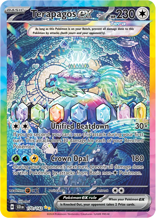 170/142 Terapagos ex Stellar Crown Pokémon Card