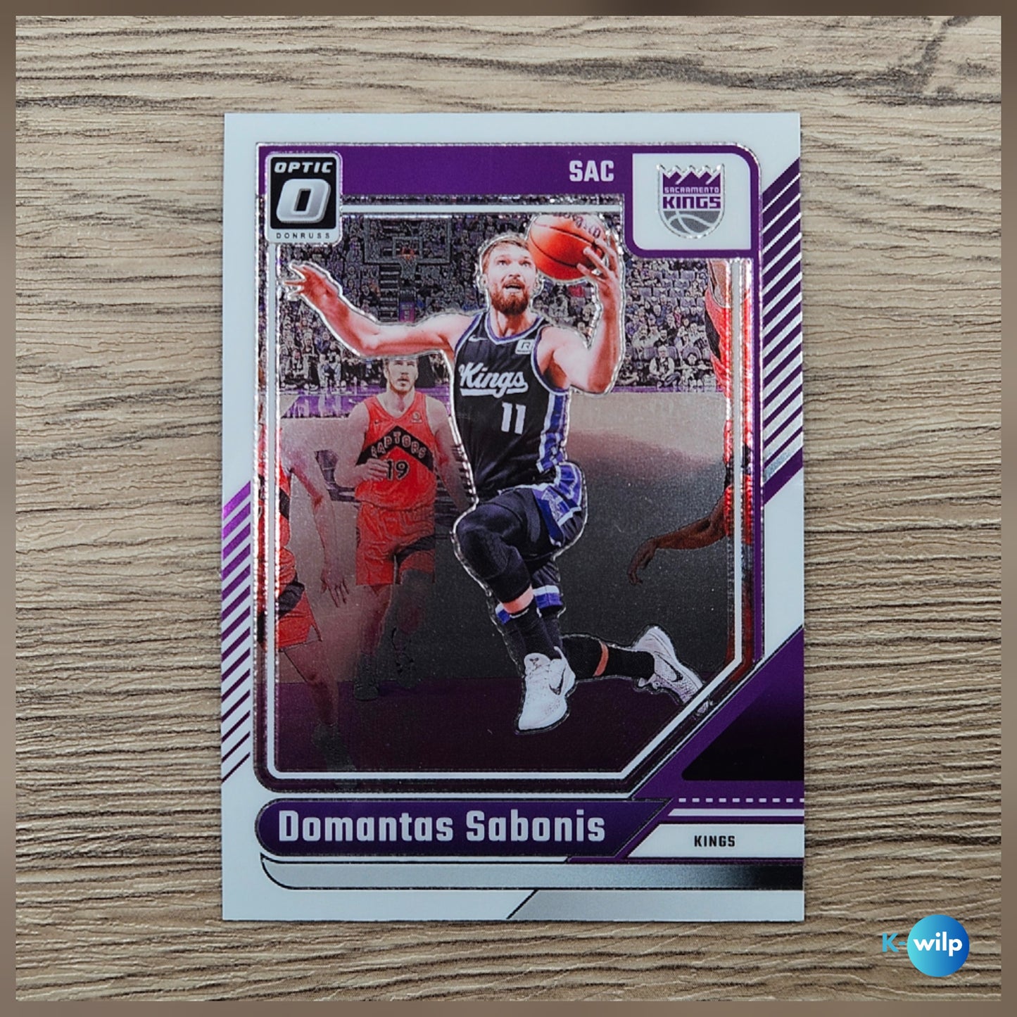 064 Domantas Sabonis, Sacramento Kings 2024/2025 Donruss Optic Basketball Panini Trading Card